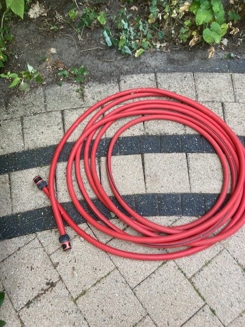 Waterslang gewapend 15 meter, Ophalen, Gebruikt, Tuinslang