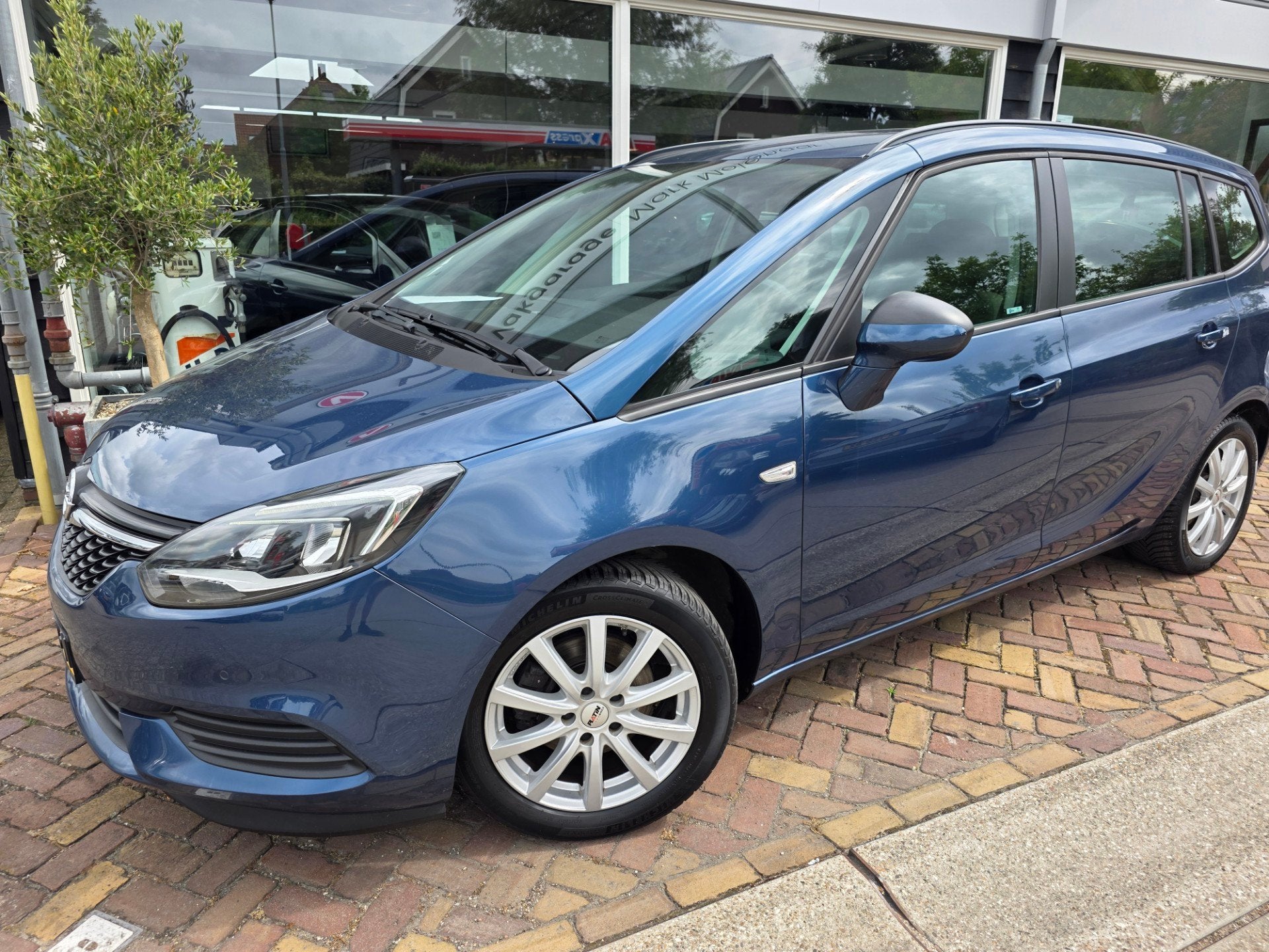 Opel Zafira 1.4 Turbo Online Edition,trekhaak,camera, Auto's, Gebruikt, Euro 6, Blauw, Origineel Nederlands