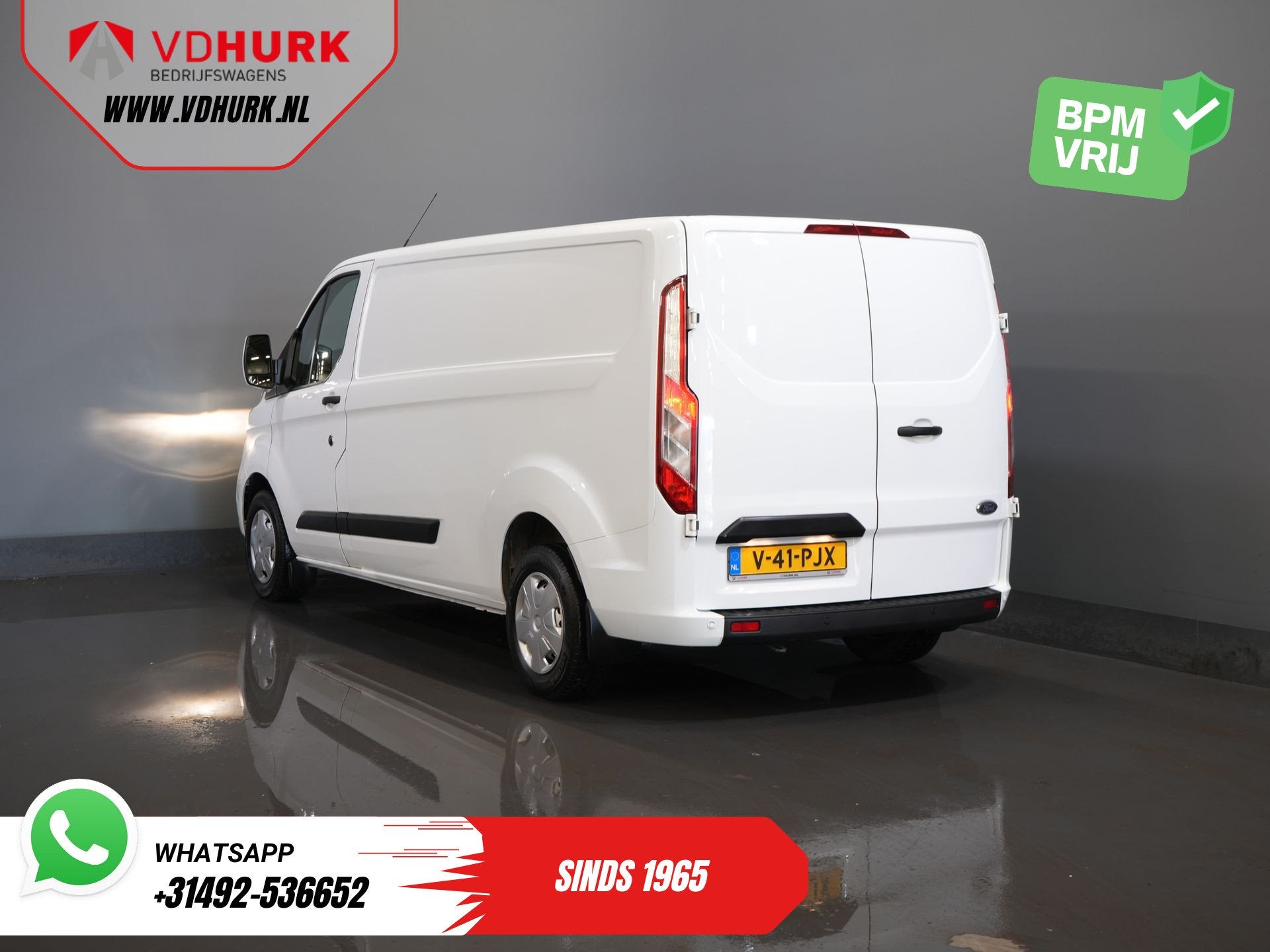 Ford Transit Custom 2.0 TDCI L2 130 pk Trend 2.8t Trekverm/, Voorwielaandrijving, 4 cilinders, 1991 kg, Wit
