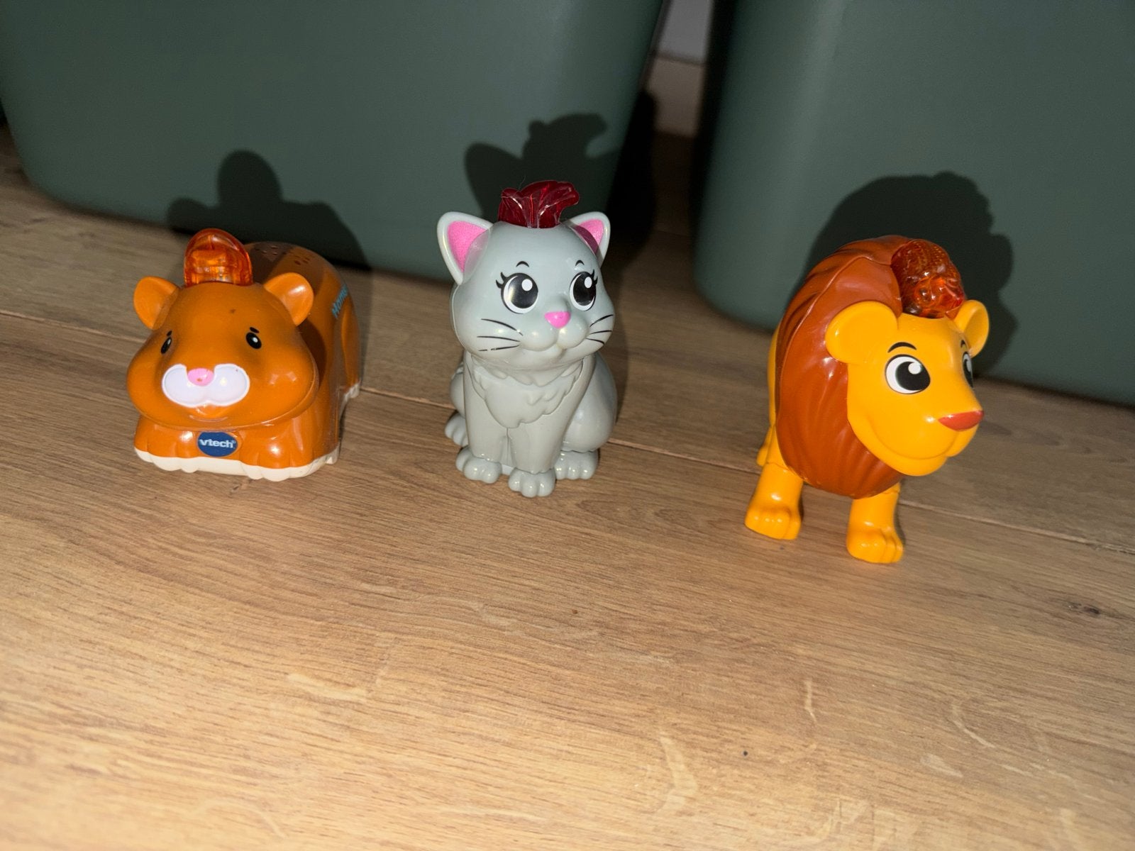 3 Vtech Toet Toet Dieren: Louis Leeuw, Loes Poes, Hugo Hamst, Ophalen of Verzenden, Gebruikt, Overige typen, Met geluid