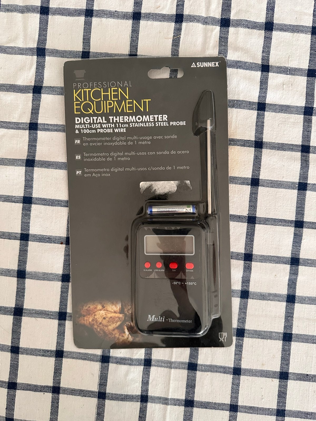 Digitale Thermometer met Sonde - Keukenapparatuur, Zwart, Nieuw, Ophalen of Verzenden, Metaal