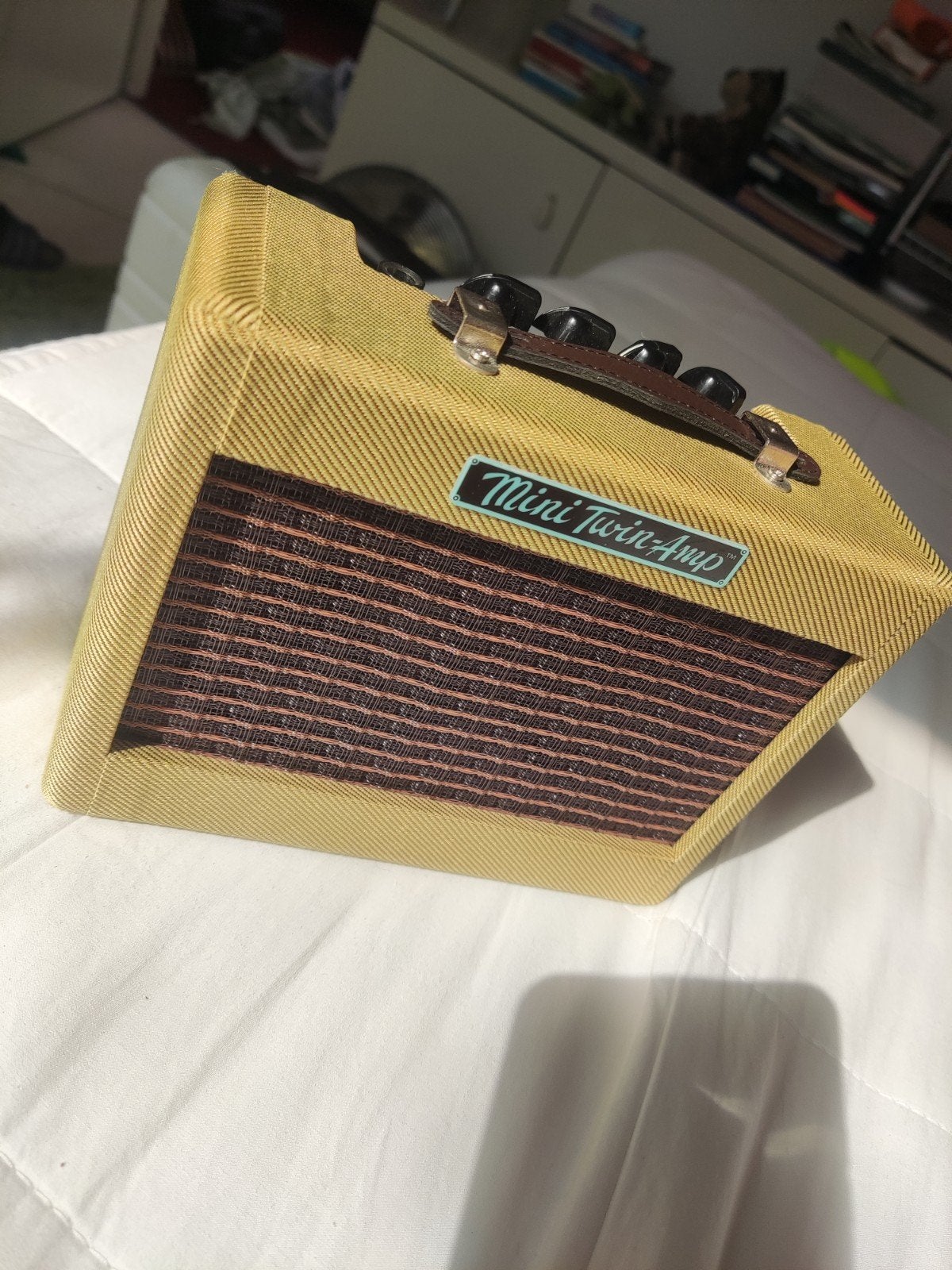 Fender Mini Twin-Amp Gitaarversterker, Ophalen of Verzenden, Zo goed als nieuw, Gitaar, Minder dan 50 watt