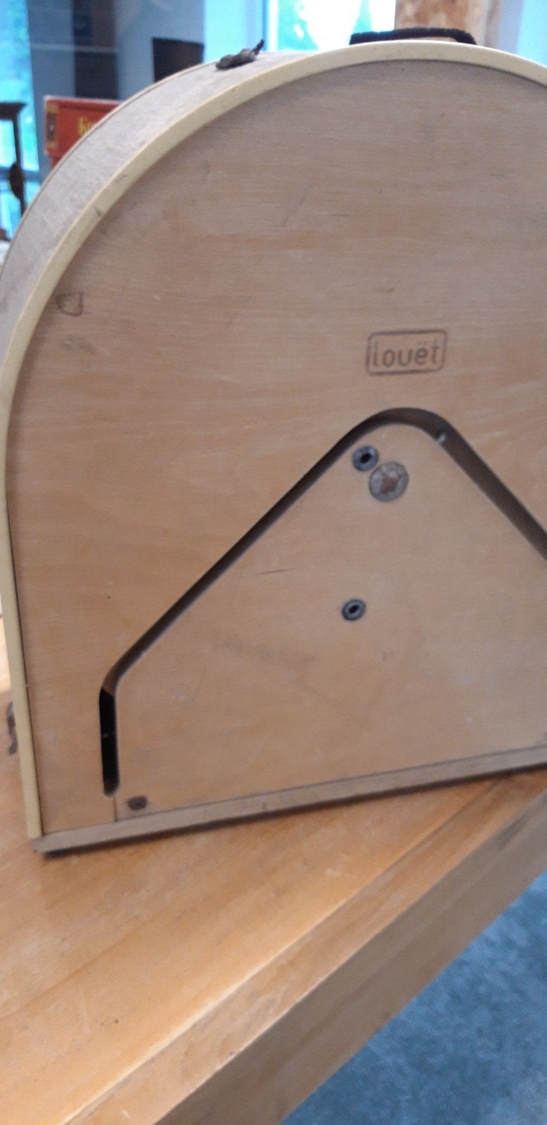 Louët Spinnewiel - S40 Hatbox, Ophalen of Verzenden, Niet werkend, Spinnewiel