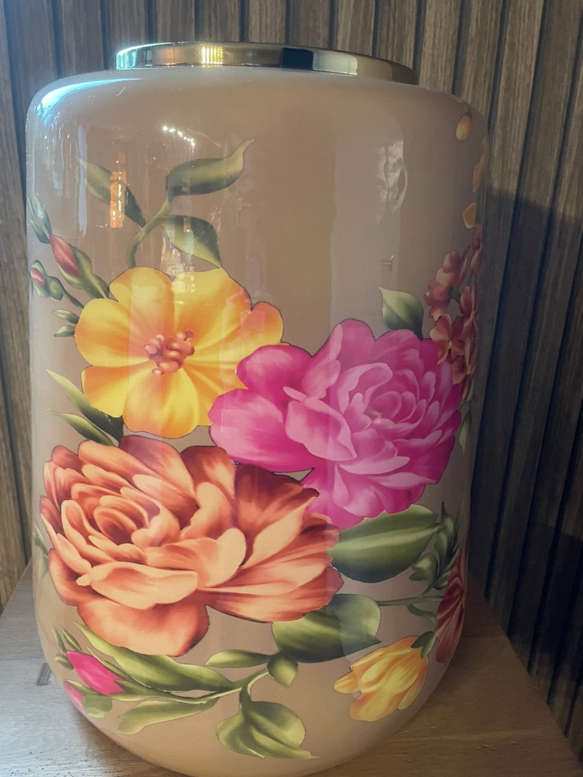 2 Taupe kleurige Vazen, Ophalen of Verzenden, Nieuw