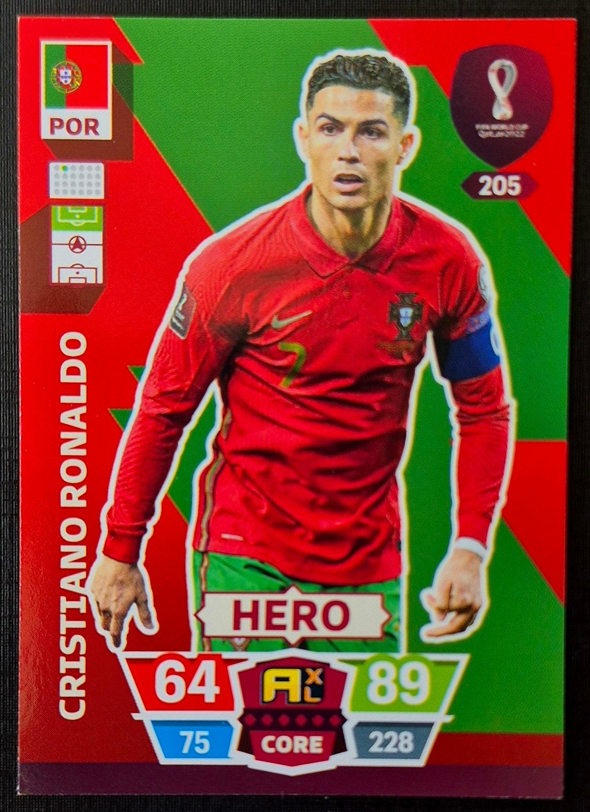 Panini Cristiano Ronaldo - Portugal, WK 2022, Ophalen of Verzenden, Zo goed als nieuw, Buitenlandse clubs, Poster, Plaatje of Sticker