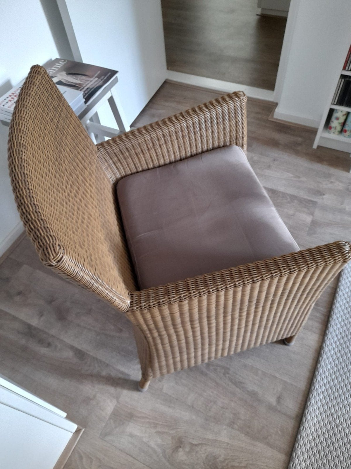 Borek eetkamerstoelen met kussens (5 stuks), Ophalen, Bruin, Landelijk, Natuurlijk, Zo goed als nieuw