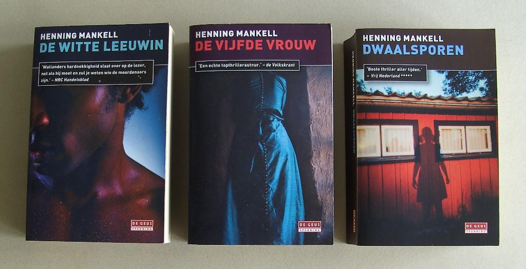 3 x Henning Mankell  Wallander - Dwaalsporen / Witte Leeuwin, Ophalen of Verzenden, Zo goed als nieuw, Henning Mankell, Scandinavië