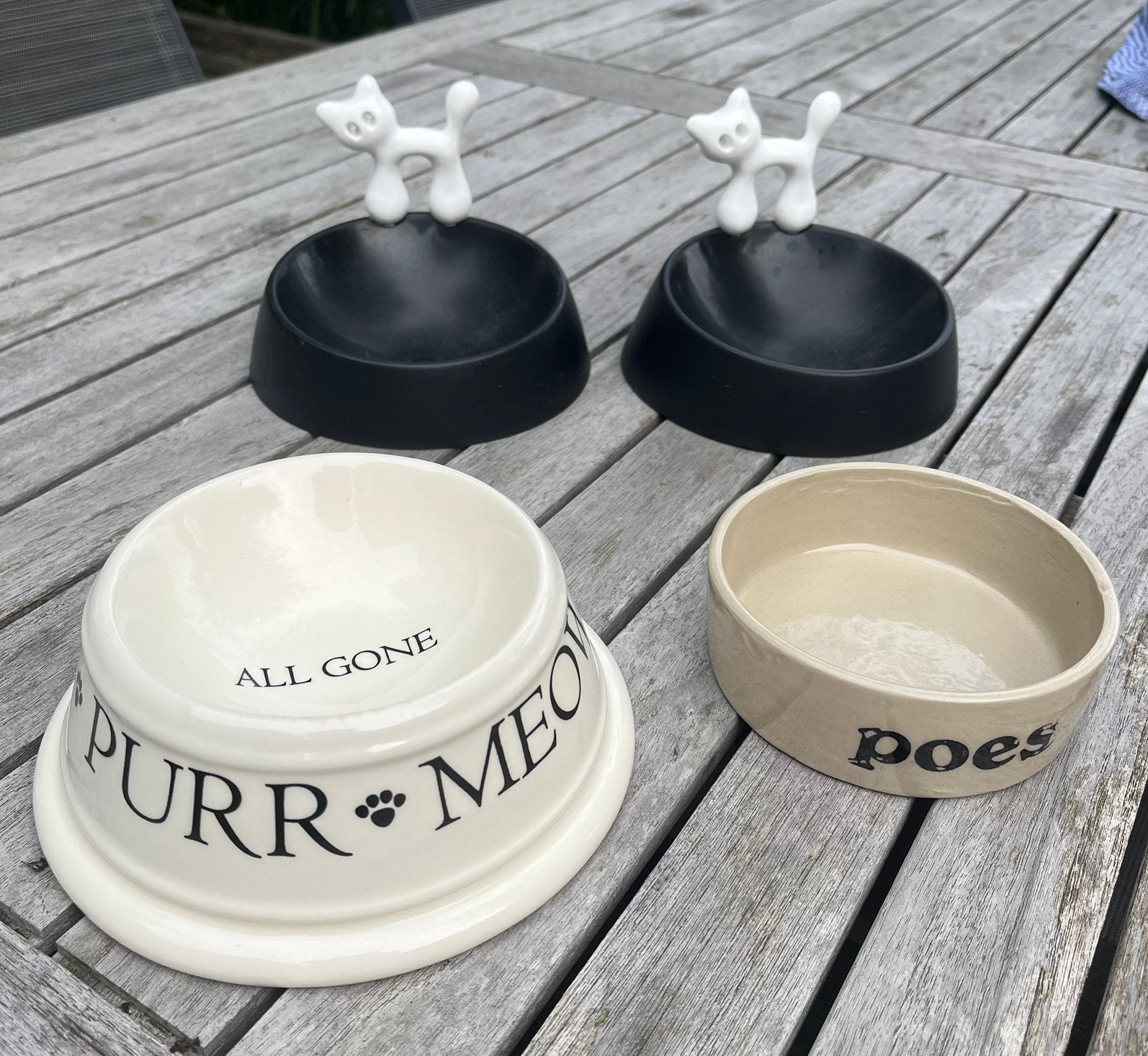 Voerbakjes (Koziol, Boston), Dieren en Toebehoren, Ophalen of Verzenden, Gebruikt