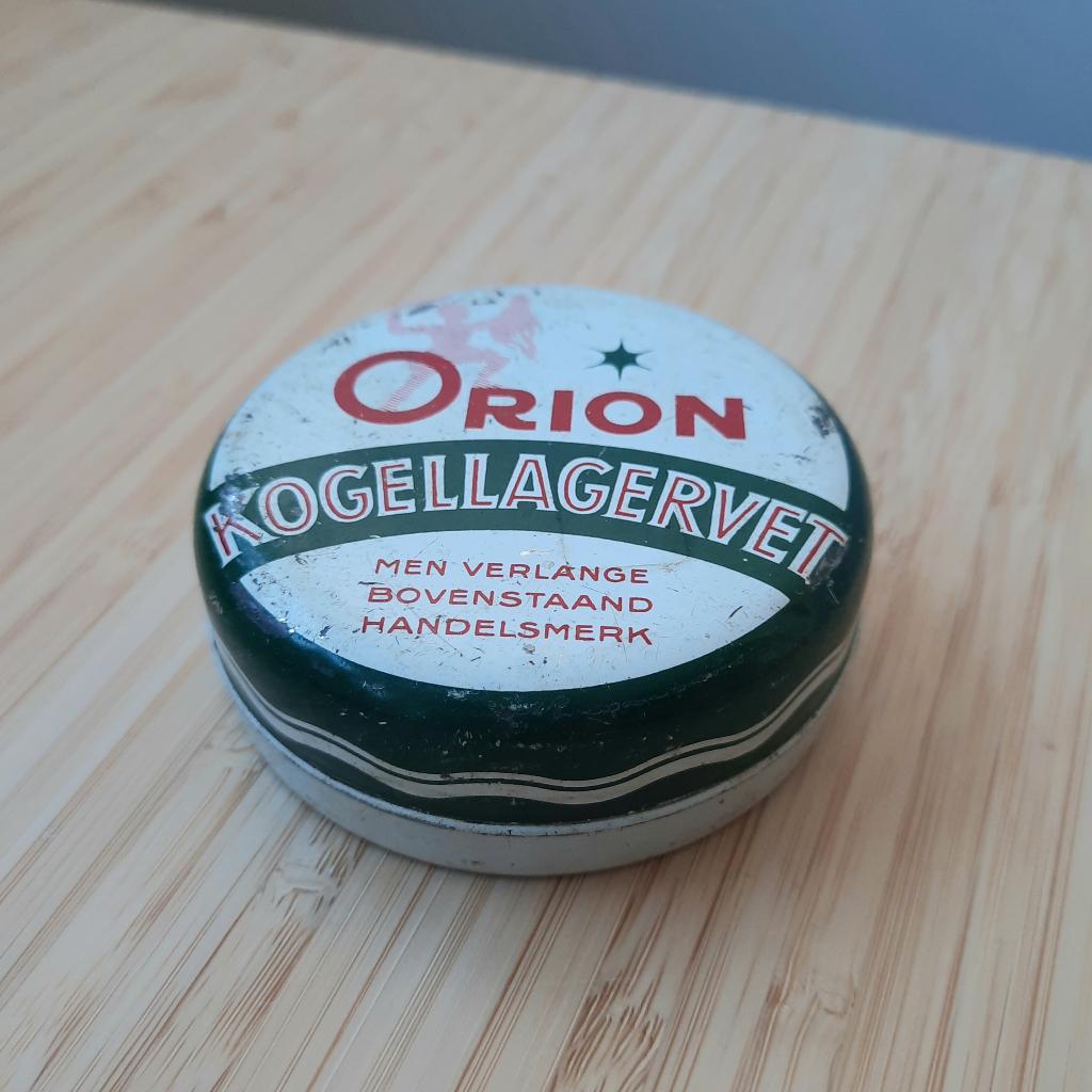 Vintage Orion blikje, Verzamelen, Blikken, Ophalen of Verzenden, Gebruikt, Overige