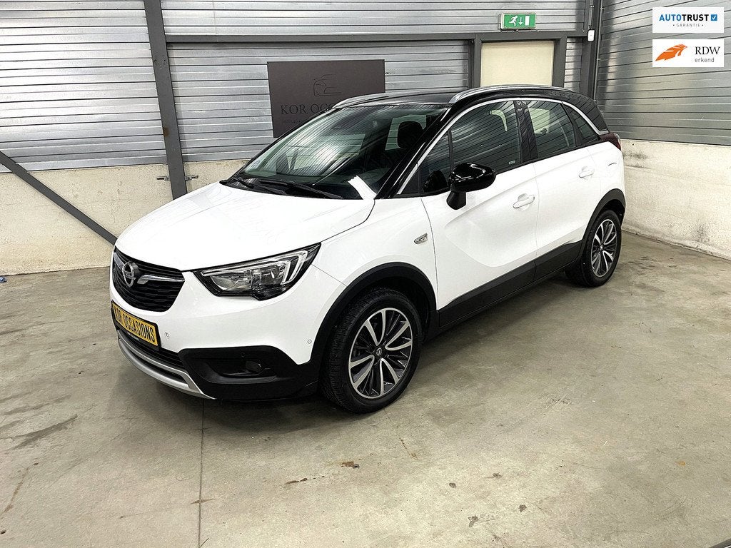Opel Crossland X 1.2 Turbo HUD 1ste eigenaar motor gerevisee, Stof, Gebruikt, Wit, Origineel Nederlands