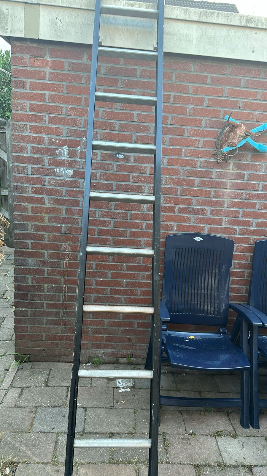Lader, Doe-het-zelf en Verbouw, Ladders en Trappen, Ophalen of Verzenden, Zo goed als nieuw, 4 meter of meer
