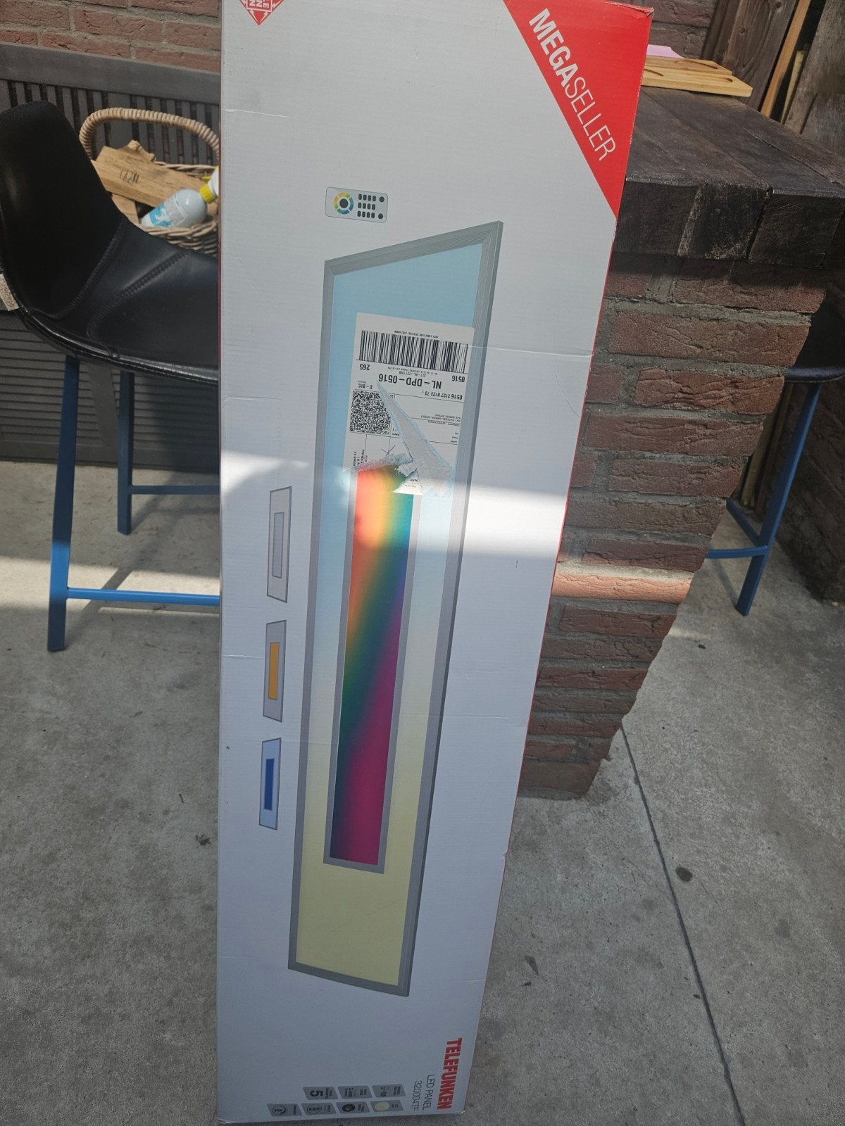 Telefunken LED paneel met afstandsbediening en RGB, Huis en Inrichting, Kleur aanpasbaar, Ophalen of Verzenden, Nieuw, Overige merken