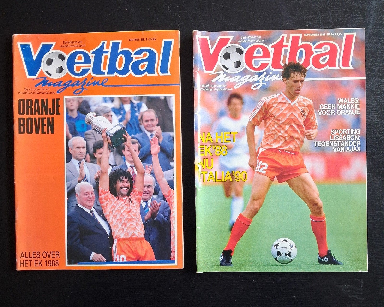 EK 1988 en WK 1990 bladen Voetbal Magazine., Ophalen of Verzenden, Gebruikt, Boek of Tijdschrift