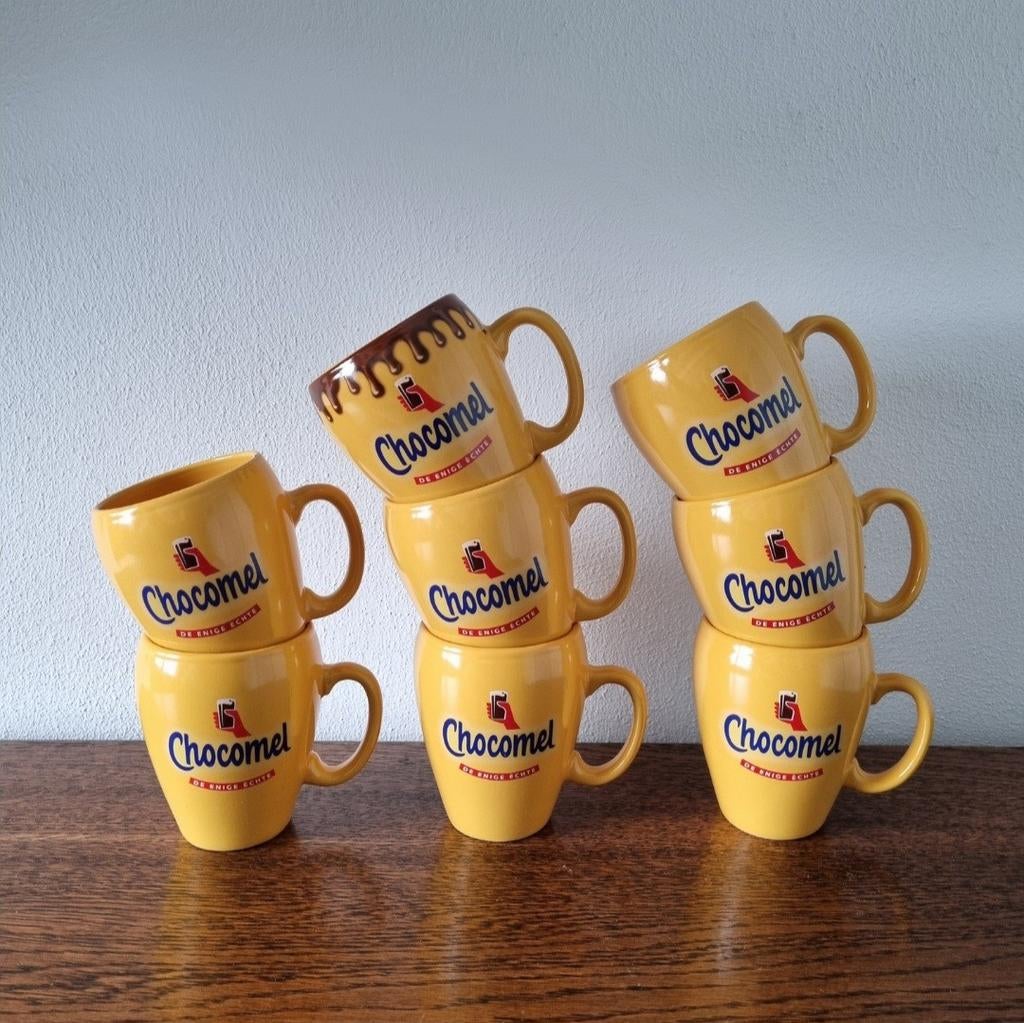 Gele chocomel mokken, Ophalen of Verzenden, Kop(pen) en/of Schotel(s)