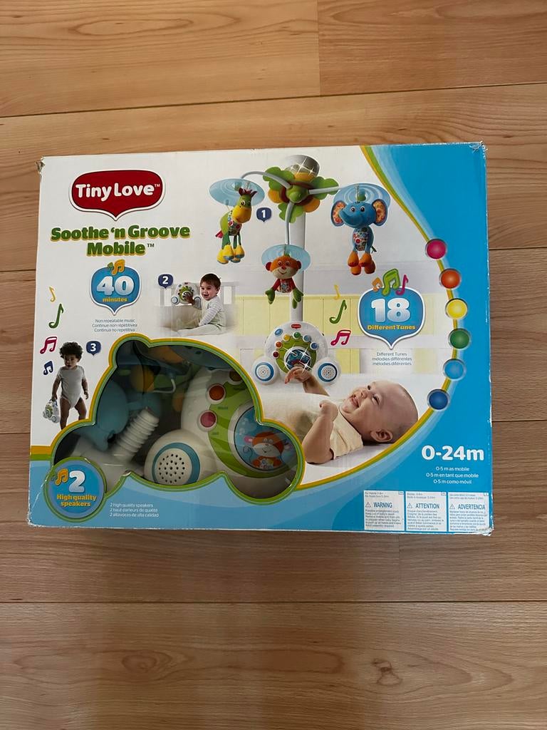 Tiny Love Soothe 'n Groove Muziek Mobiel 0-24m, Ophalen of Verzenden, Zo goed als nieuw, Mobiel, Met geluid
