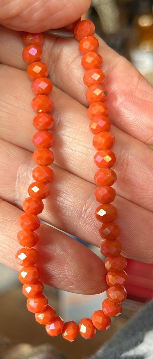 Armband van Carneoolkralen?, Ophalen of Verzenden, Zo goed als nieuw, Oranje
