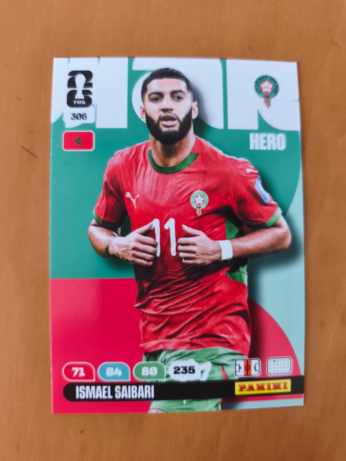 FIFA 306 Ismael Saibari Hero Panini Voetbal Spelerskaart, Ophalen of Verzenden, Zo goed als nieuw, Overige sporten, Spelerskaart