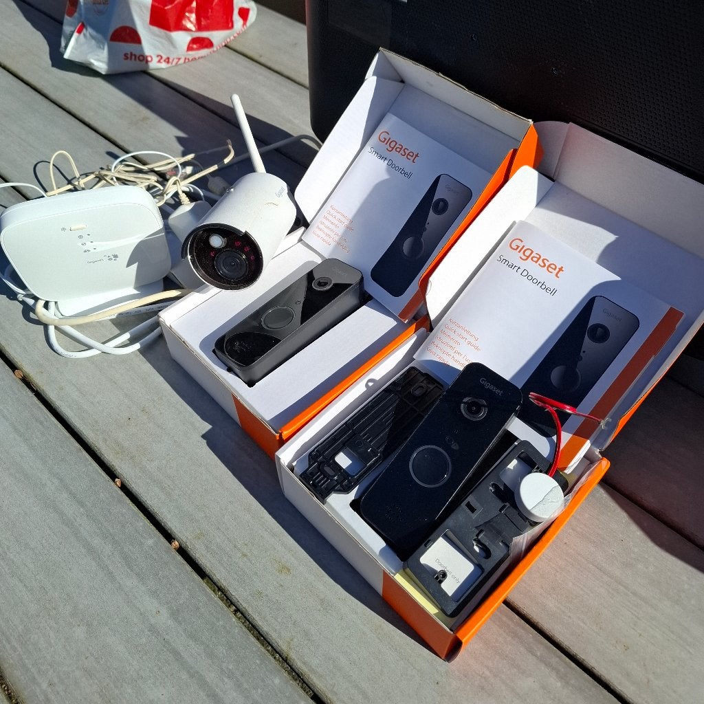 Gigaset Deurbel cam +losse camera wifi draadloos smarthome, Ophalen, Bewegingsdetectiesensor, Gebruikt, Draadloos