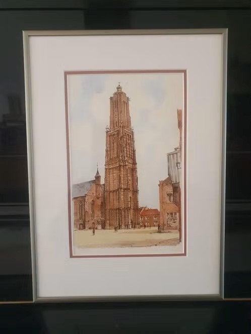 prent van de Martinuskerk te Weert Gerard van Berkel, Ophalen