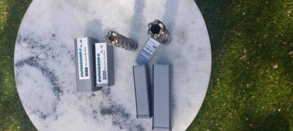 Euroboor hole cutter metaalboren set (18mm en 22mm), Doe-het-zelf en Verbouw, Ophalen of Verzenden, Zo goed als nieuw, Overige typen