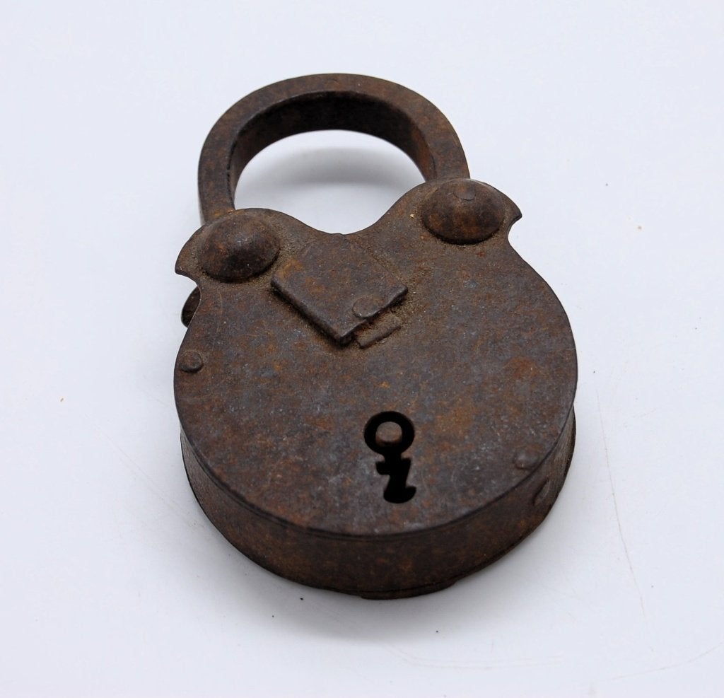 Antiek hangslot., Ophalen of Verzenden