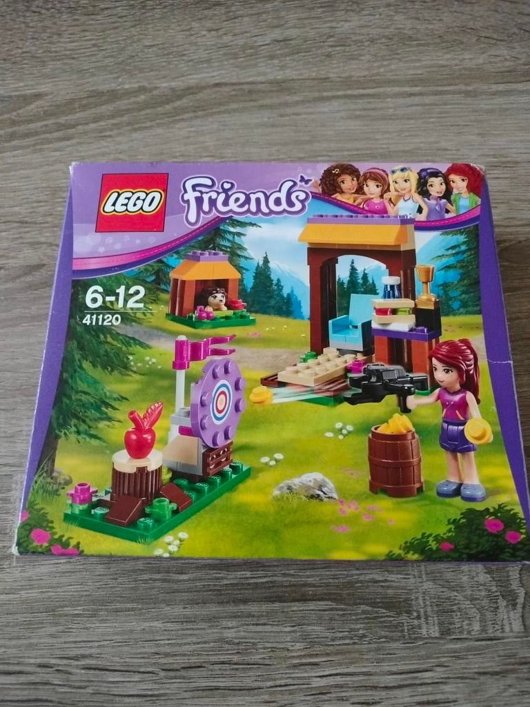 Lego Friends Avonturenkamp/boogschieten 41120 compleet, Ophalen of Verzenden, Zo goed als nieuw