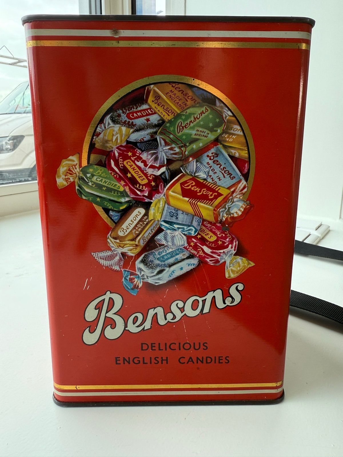 Vintage Bensons Toffee blik - Nostalgische decoratie, Ophalen of Verzenden, Gebruikt, Overige, Overige merken
