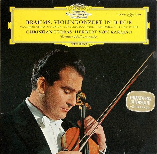 Brahms - Vioolconcert - Christian Ferras, LP, Soloconcert, Brahms, Ophalen of Verzenden