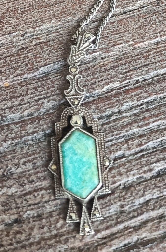 antieke Art Deco ketting hanger uit de jaren 1920 of 1930, Ophalen of Verzenden, Overige materialen, Hanger