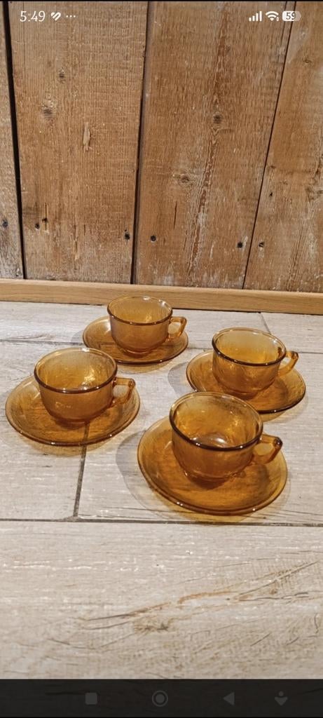 Vintage Arcoroc seirra set, Ophalen of Verzenden