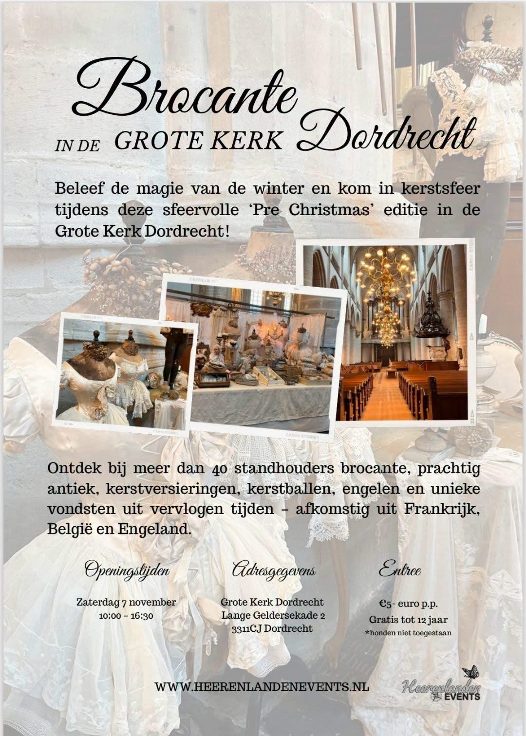 Zaterdag 7 november brocante markr grote kerk dordrecht, Ophalen