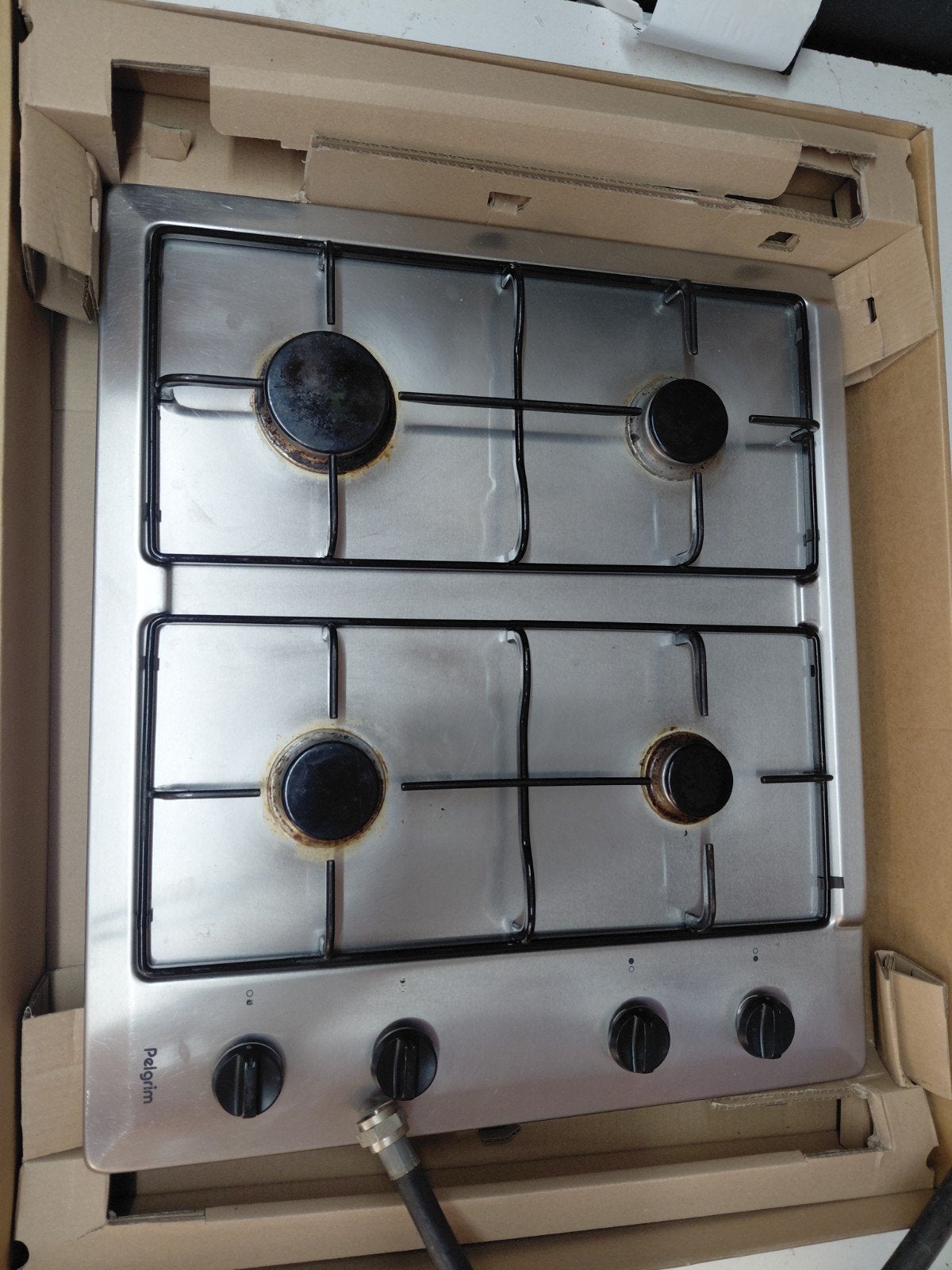 Pelgrim 4-pits gaskookplaat voor camping gas., Ophalen, Gebruikt, Minder dan 85 cm, 4 kookzones
