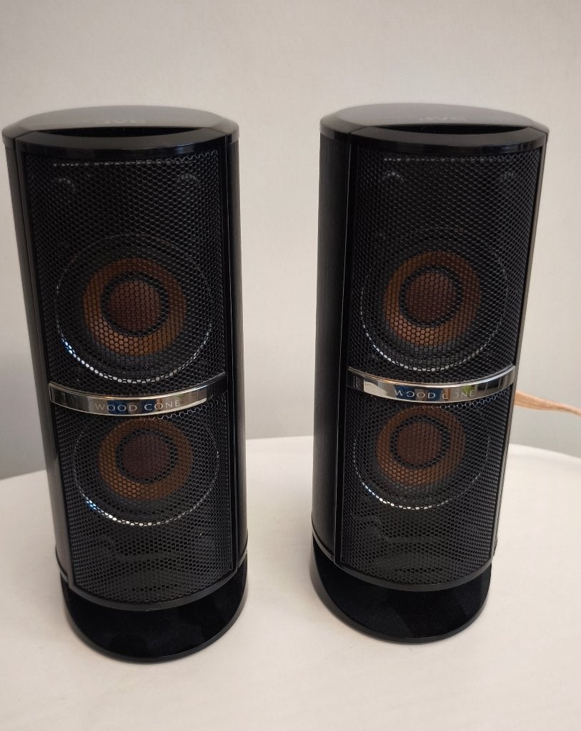 JVC  NX-F7 wooden speakers, Audio, Tv en Foto, Luidsprekers, JVC, Ophalen of Verzenden, Zo goed als nieuw, Minder dan 60 watt