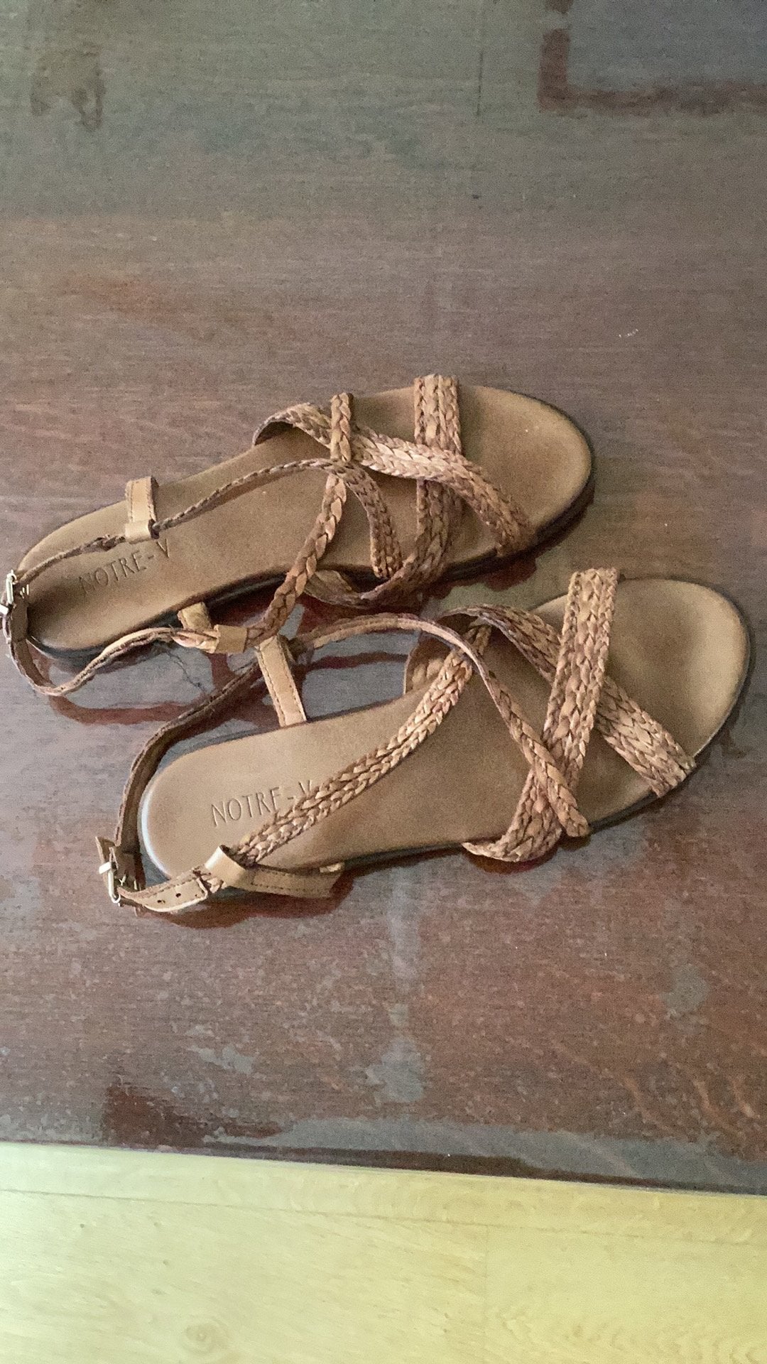 Dames sandaal bruin leer, Kleding | Dames, Schoenen, Bruin, Zo goed als nieuw, Sandalen of Muiltjes, Ophalen of Verzenden