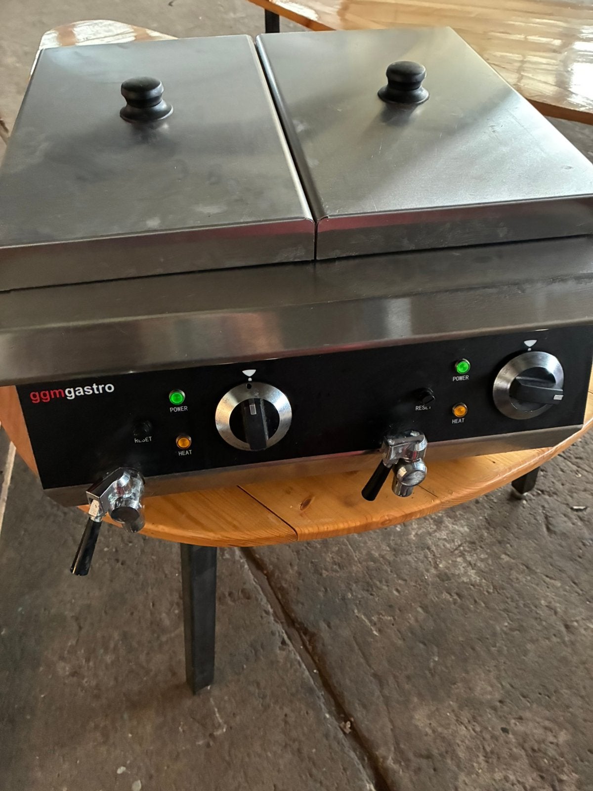 GGM Gastro dubbele friteuse (400V krachtstroom), Ophalen, Gebruikt, Duo-friteuse