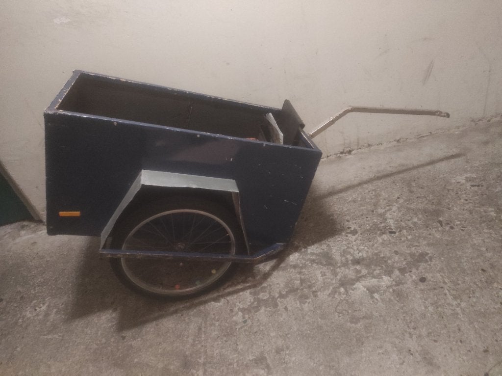 Fiets + kar, Fietsen en Brommers, Ophalen, Gebruikt, Bagagekar, 80 kg of meer