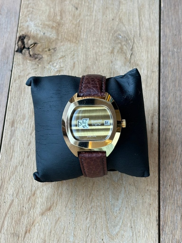 Gigandet Digital Springuur - Vintage horloge Zwitserland, Overige merken, Staal, Met bandje, Polshorloge