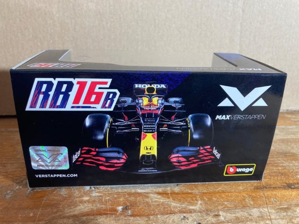 Max Verstappen 1:43 Burago 2021 Red Bull Racing RB16B, Ophalen of Verzenden, Nieuw, Formule 1