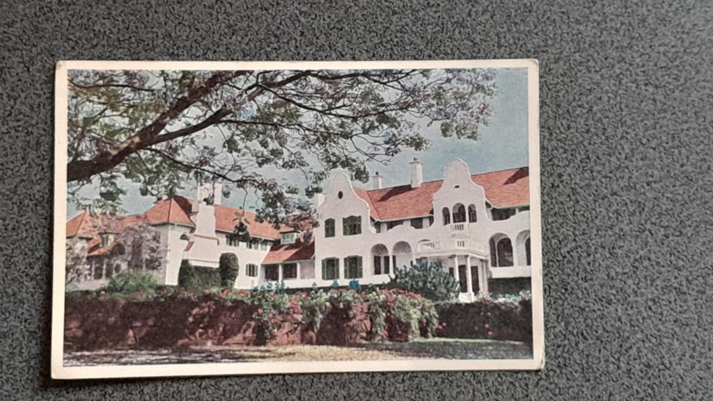 ansichtkaart Zuid Afrika-Pretoria  jr. 50 Governor Residence, Ophalen of Verzenden, 1940 tot 1960, Ongelopen, Buiten Europa