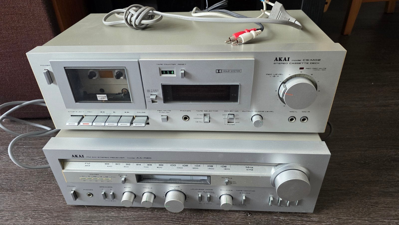 Akai CS-M02R Stereo Cassette Deck en Tuner/Receiver, Ophalen, Enkel, Akai, Auto-reverse