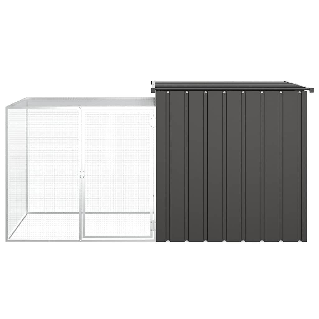 Kippenhok 200 x 91 x 100 cm gegalvaniseerd staal antraciet, Ophalen, Nieuw, Kippenhok of Kippenren