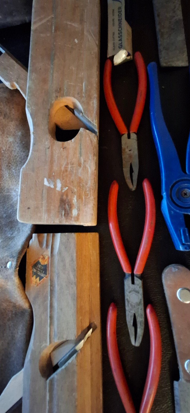 Vintage Gereedschap Set: Schaven, glastangen & Meer, Antiek en Kunst, Antiek | Gereedschap en Instrumenten, Ophalen of Verzenden