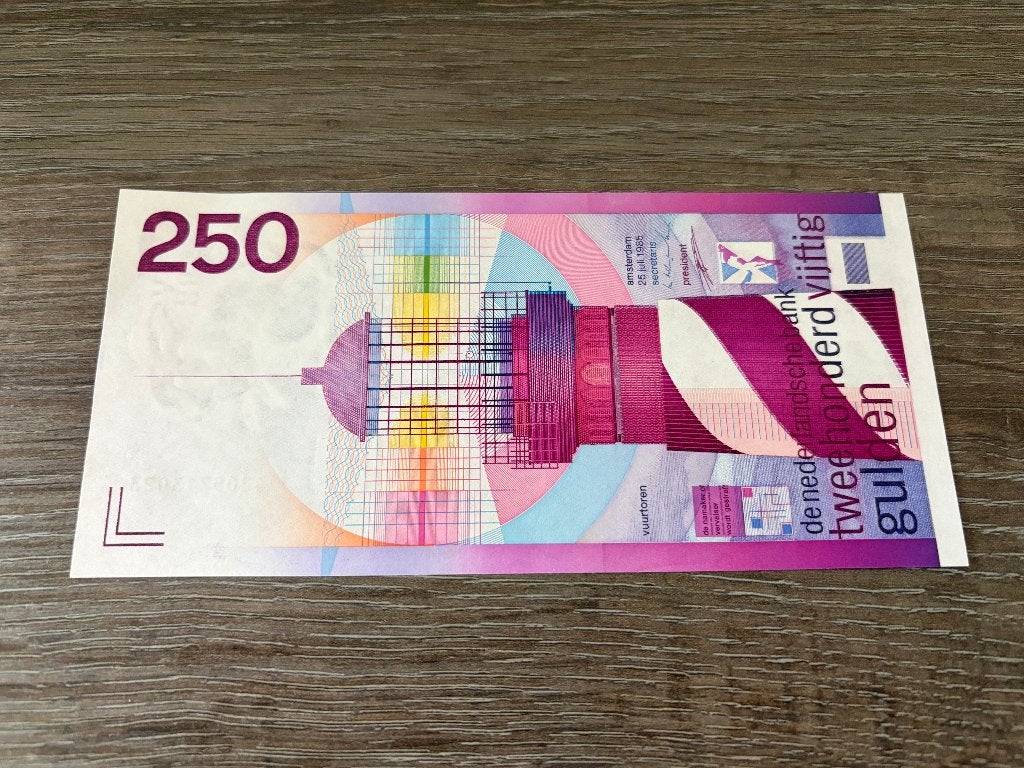 UNC biljet 250 gulden Vuurtoren, 1985, Postzegels en Munten, Bankbiljetten | Nederland, Ophalen of Verzenden, 250 gulden