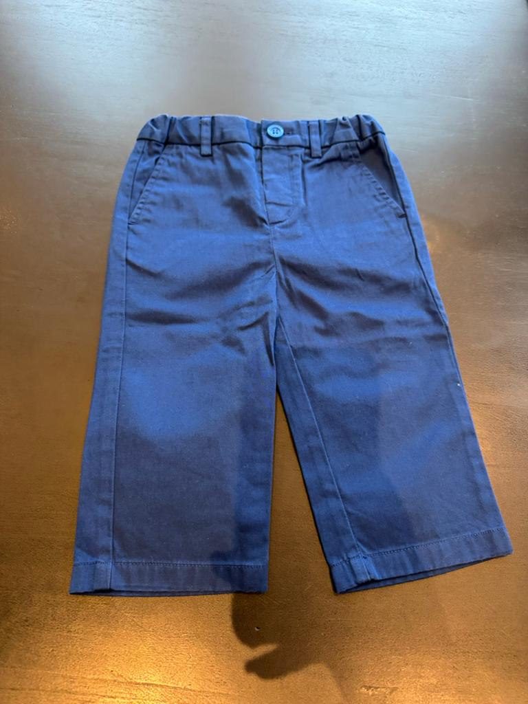 Burberry Children Blauwe Broek - 12 maanden (80 cm), Ophalen of Verzenden, Zo goed als nieuw, Jongetje of Meisje, Broekje