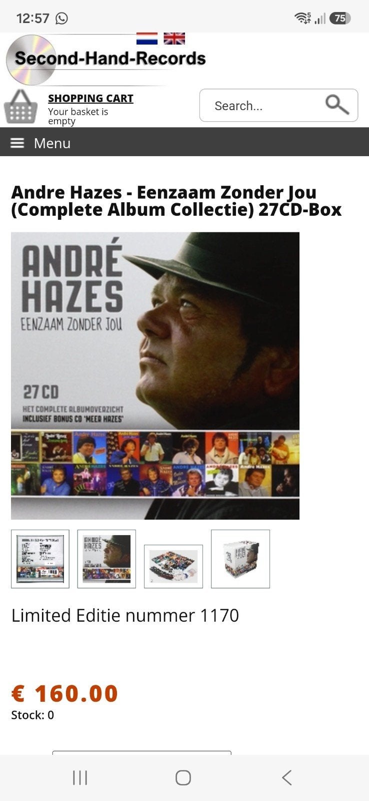 André Hazes - Eenzaam Zonder Jou (Complete Album Collectie), Ophalen, Nieuw in verpakking, Levenslied of Smartlap