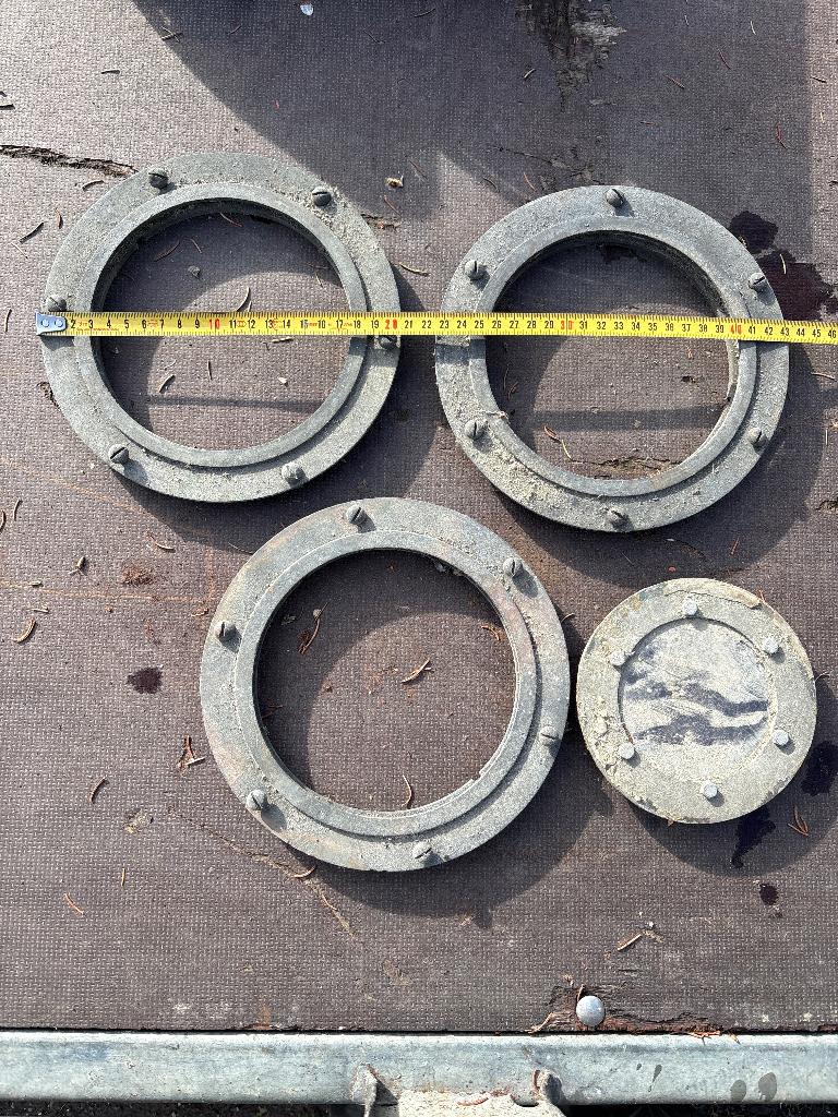 Patrijspoorten 20,5 en 13,5 cm, Ophalen of Verzenden, Gebruikt, Overige typen, Zeilboot of Motorboot