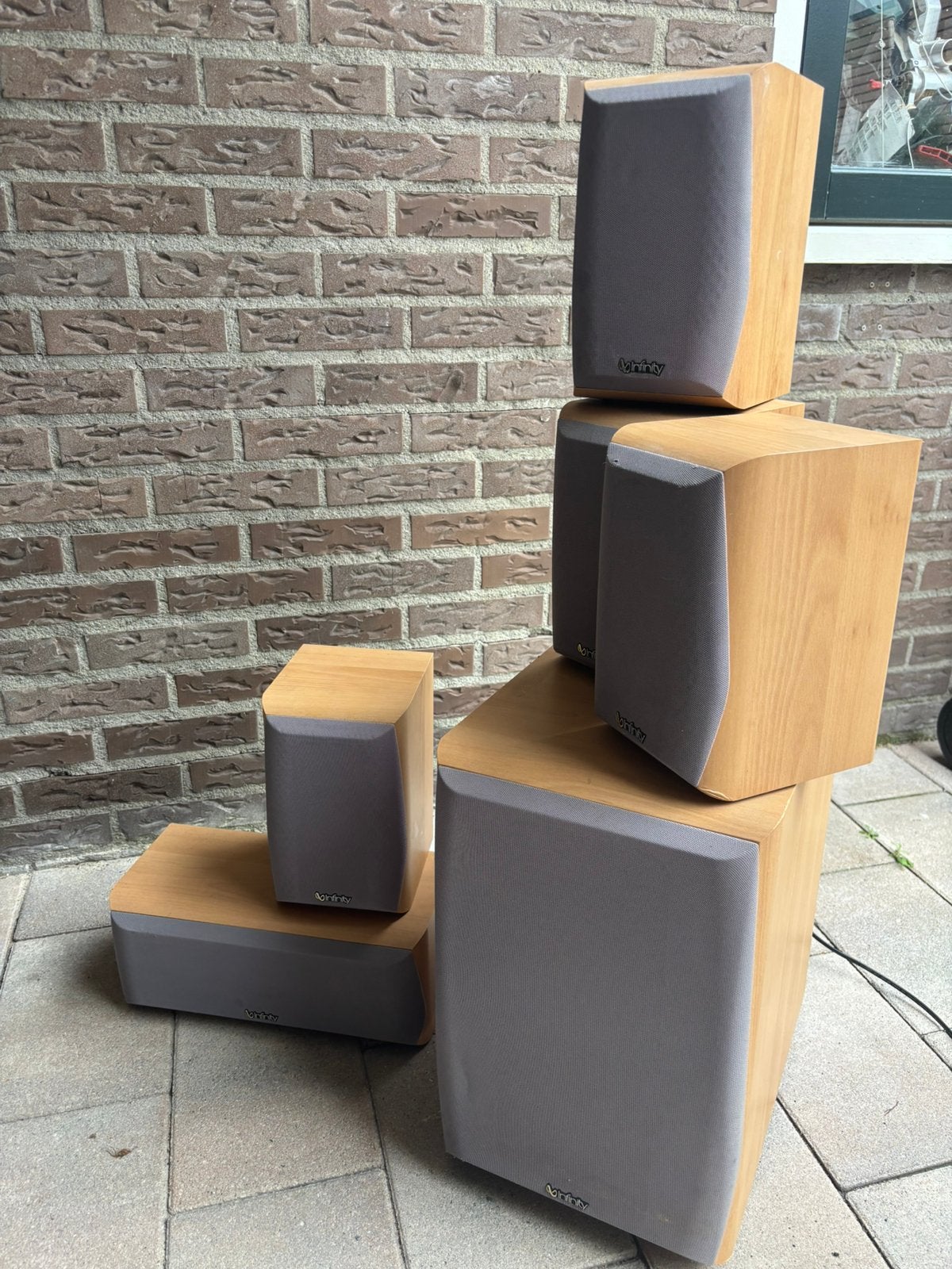 Infinity home surround speakers set, Gebruikt, 70 watt of meer, 5.1-systeem, Overige spelers