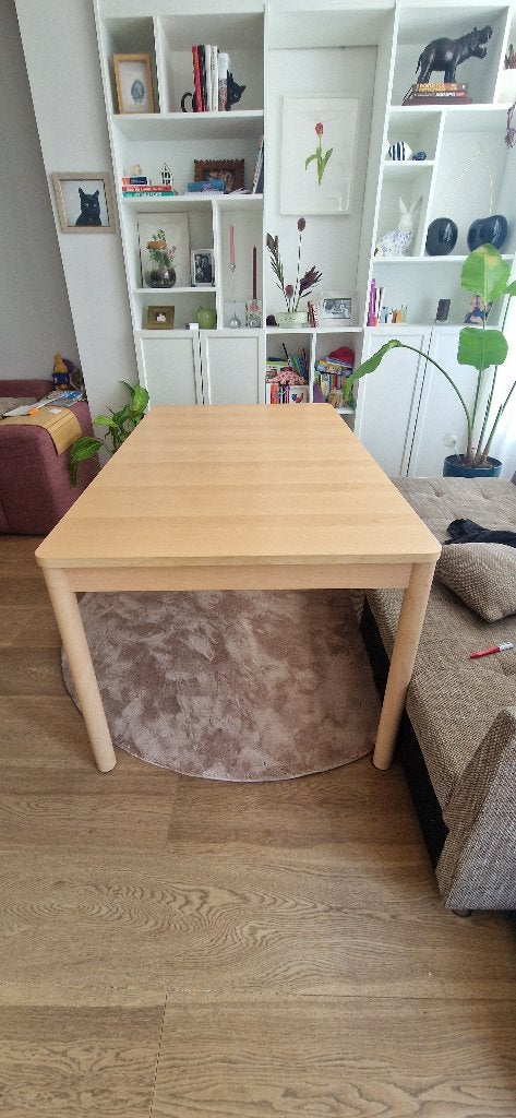 IKEA RÖNNINGE uitschuifbare eettafel, Huis en Inrichting, Ophalen, 200 cm of meer, 50 tot 100 cm, Zo goed als nieuw