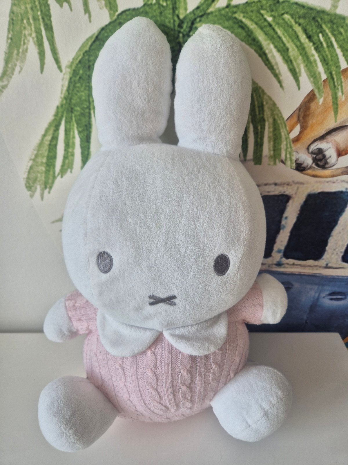 Grote Nijntje knuffel 40cm met rammelaar in oor, Ophalen of Verzenden, Zo goed als nieuw