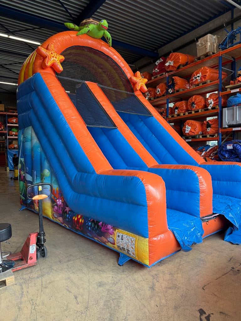 Opblaasbare glijbaan Sea World, Kinderen en Baby's, Speelgoed | Buiten | Springkussens, Gebruikt, Ophalen